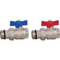 ZL-4130 KeyPlumb UFH - 1" Isolation Ball Valve - Pair (No Temp Gauge)